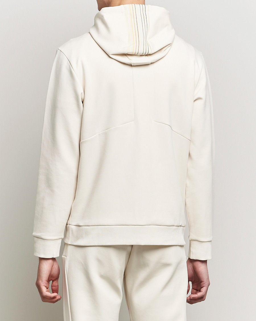 Homme | Pulls Et Tricots | BOSS GREEN | BOSS Athleisure Saggy Logo Full Zip Hoodie Open White