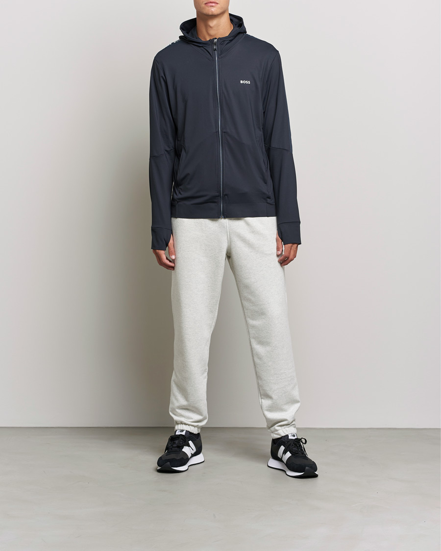 Homme | Pulls Et Tricots | BOSS GREEN | Sicon Gym Full Zip Hoodie Dark Blue