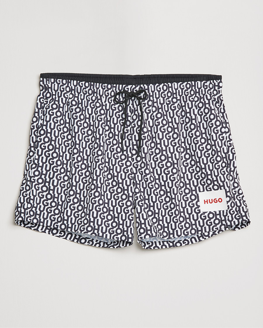 Homme | Maillots De Bain | HUGO | Jago Monogram Logo Swimshorts White