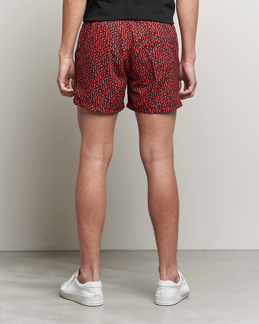 Homme | Maillots De Bain | HUGO | Jago Monogram Logo Swimshorts Red