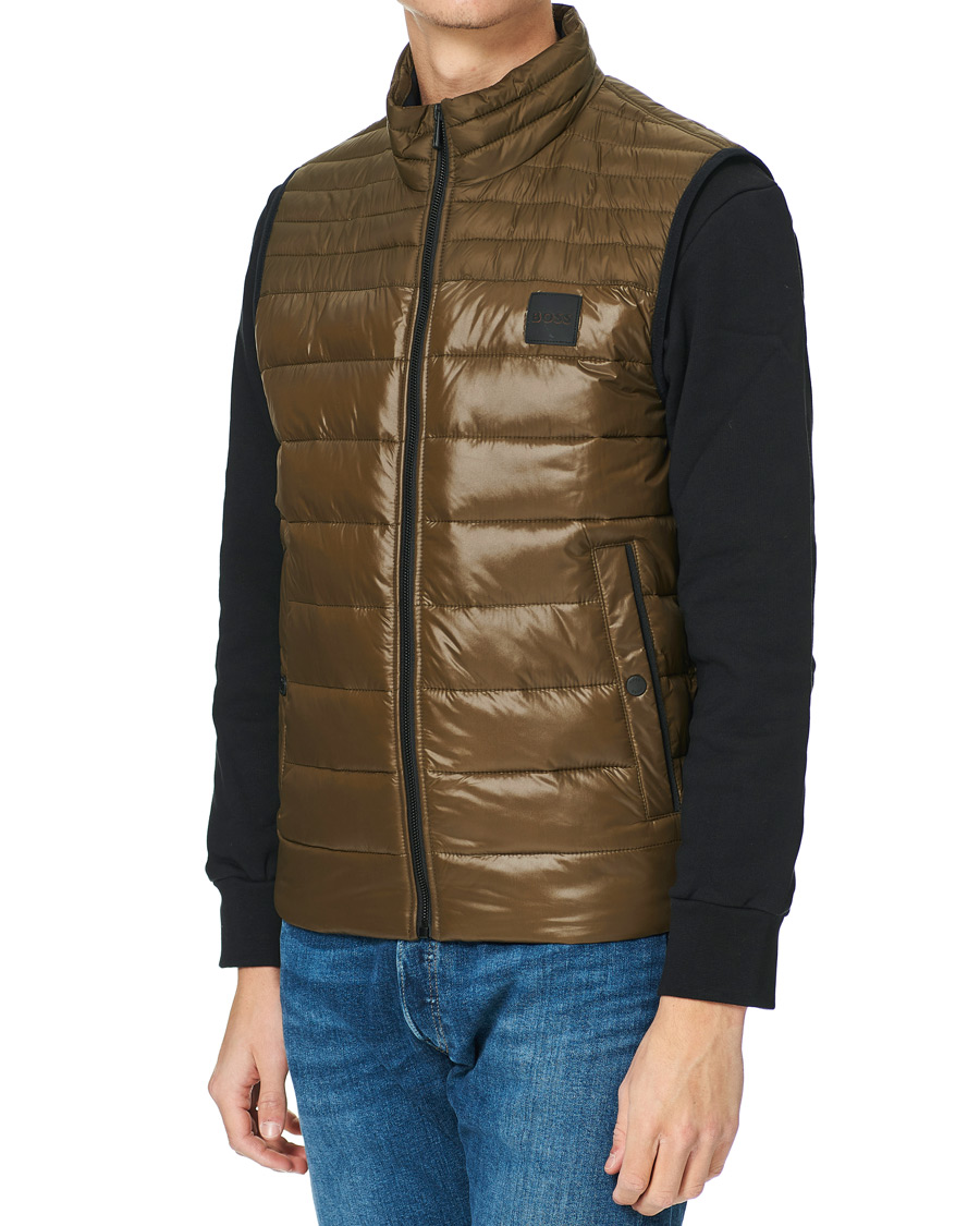 Homme | Manteaux Et Vestes | BOSS ORANGE | Odeno Down Vest Dark Green