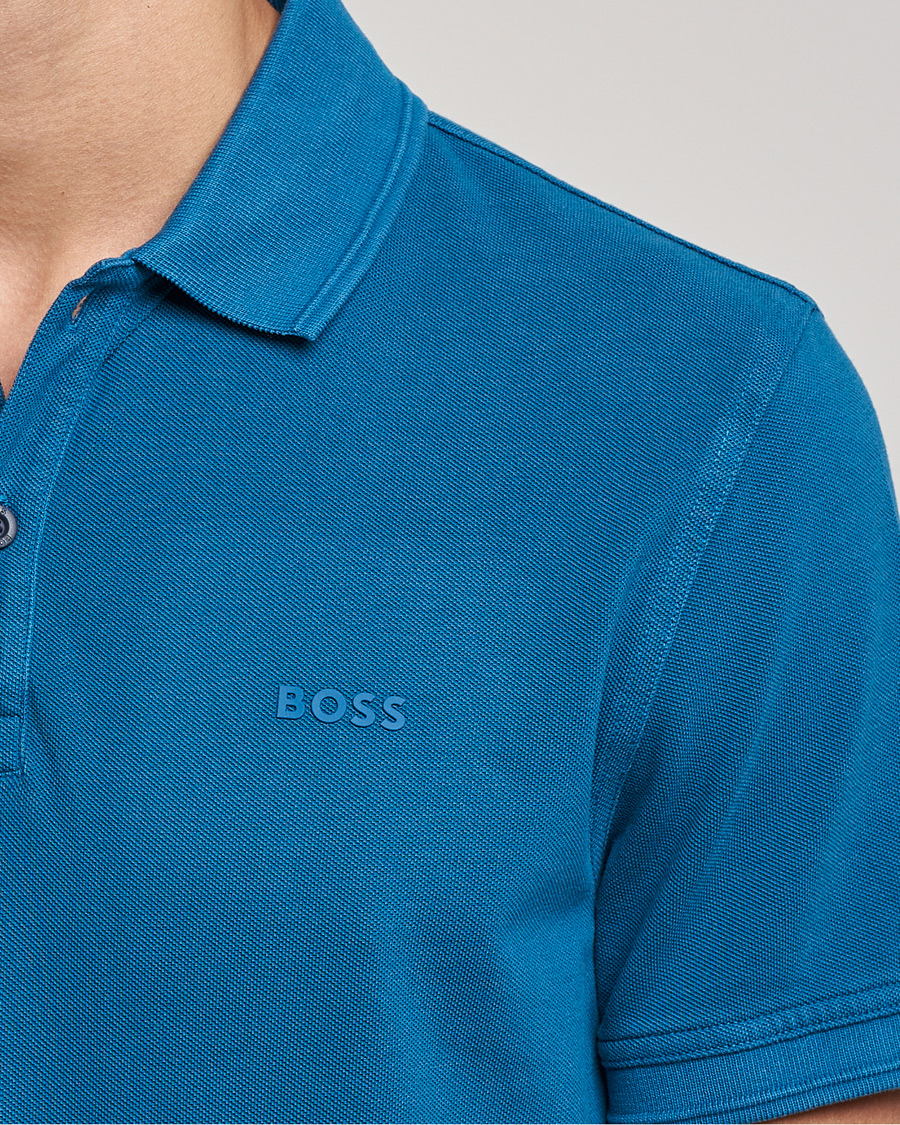 Homme | Polos | BOSS ORANGE | BOSS Casual Prime Logo Polo Medium Blue