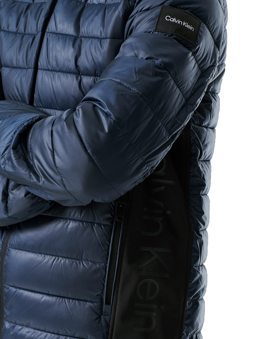 Homme | Manteaux Et Vestes | Calvin Klein | Recycled Side Logo Down Jacket Navy