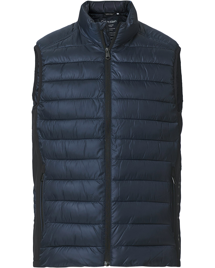 Homme | Manteaux Et Vestes | Calvin Klein | Recycled Side Logo Down Vest Navy