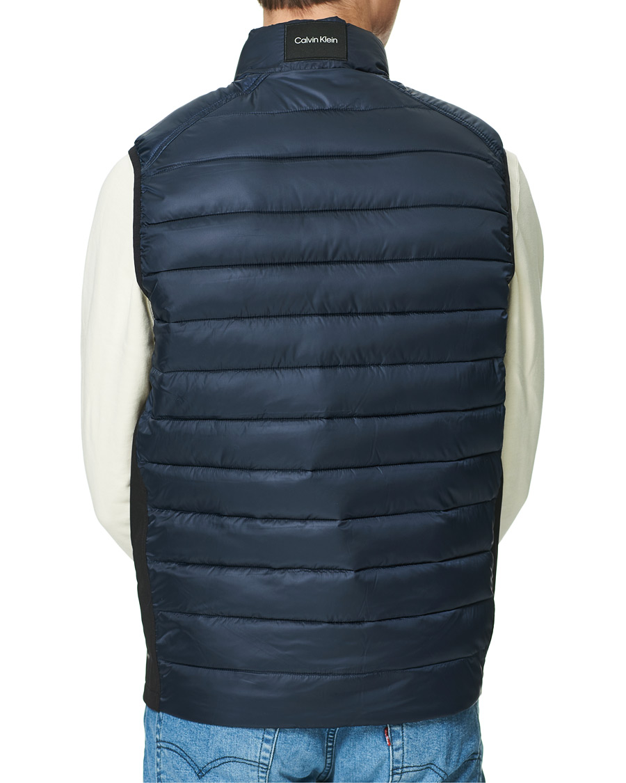 Homme | Manteaux Et Vestes | Calvin Klein | Recycled Side Logo Down Vest Navy