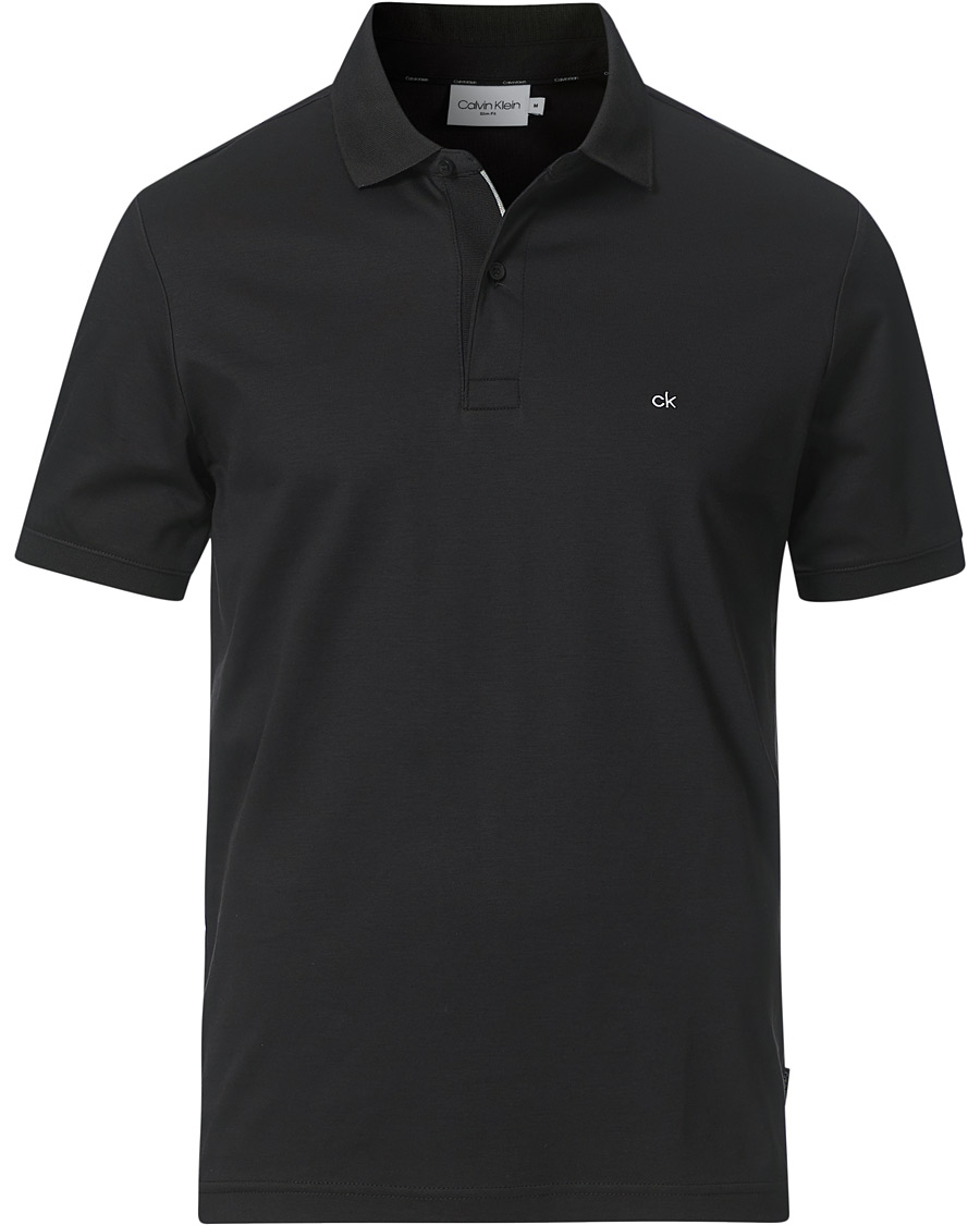 Homme | Polos | Calvin Klein | Liquid Touch Slim Fit Polo Black