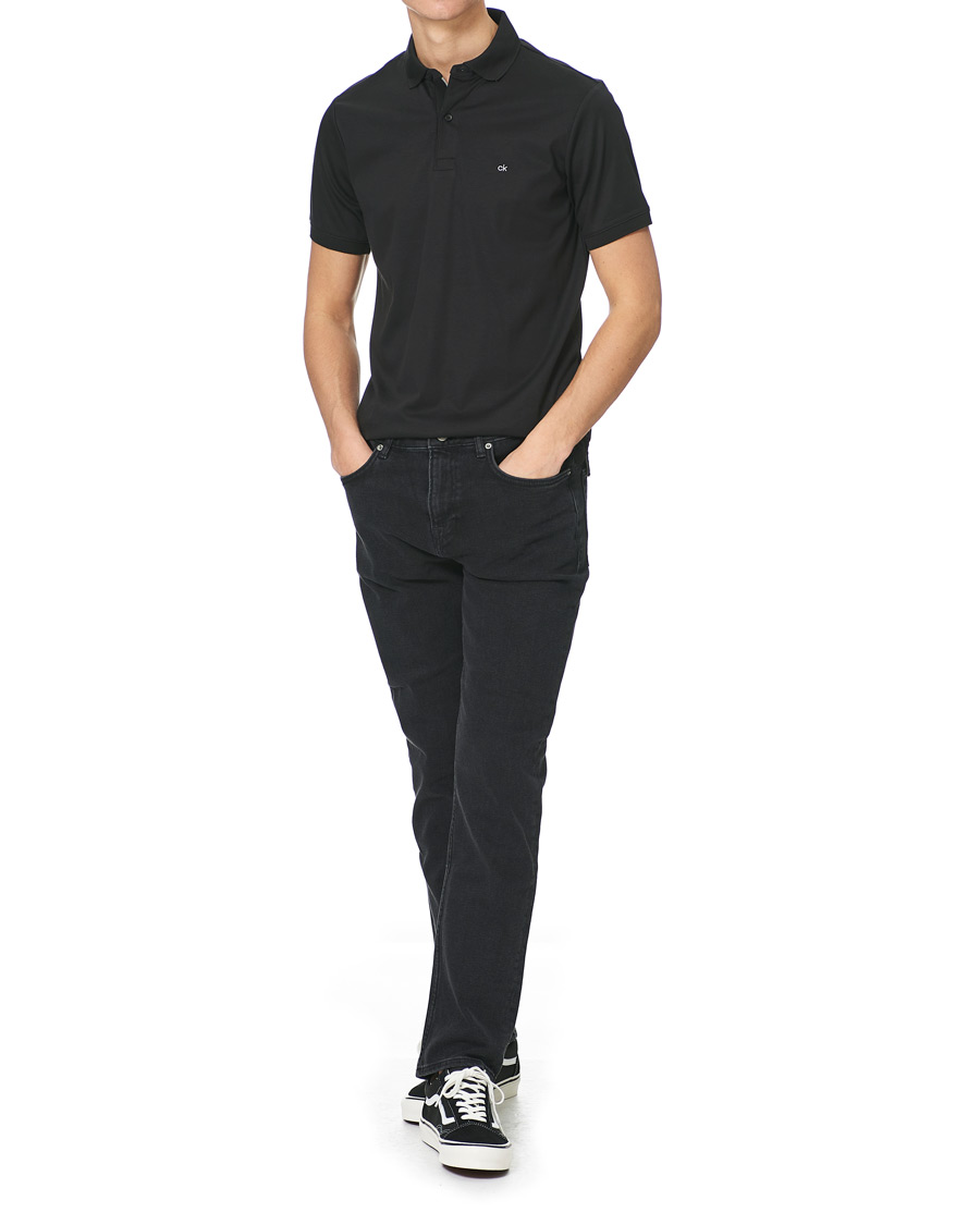 Homme | Polos | Calvin Klein | Liquid Touch Slim Fit Polo Black