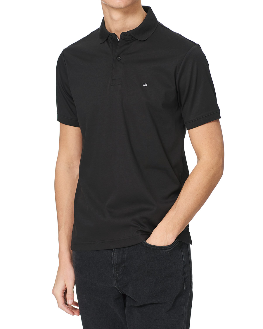 Homme | Polos | Calvin Klein | Liquid Touch Slim Fit Polo Black