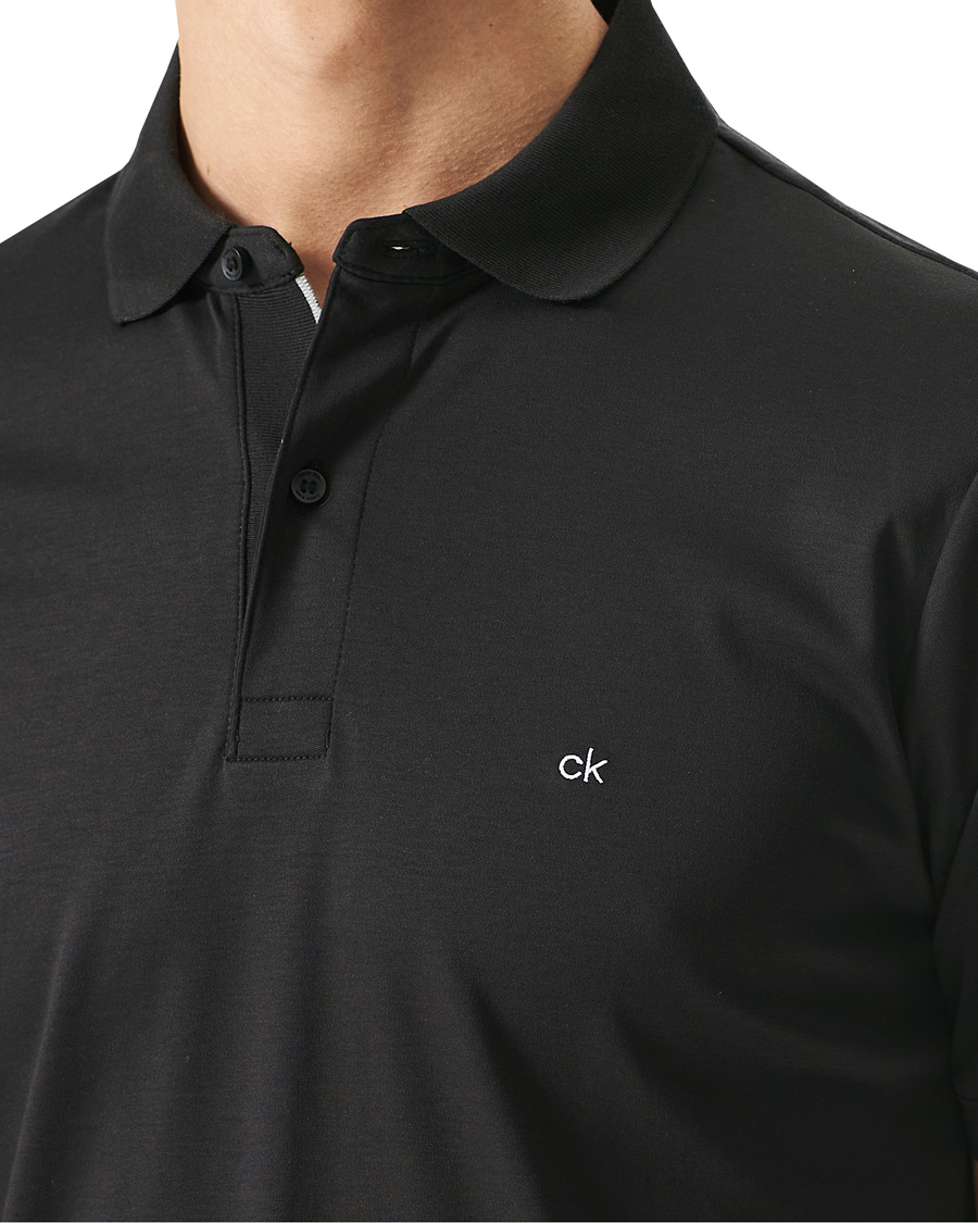 Homme | Polos | Calvin Klein | Liquid Touch Slim Fit Polo Black