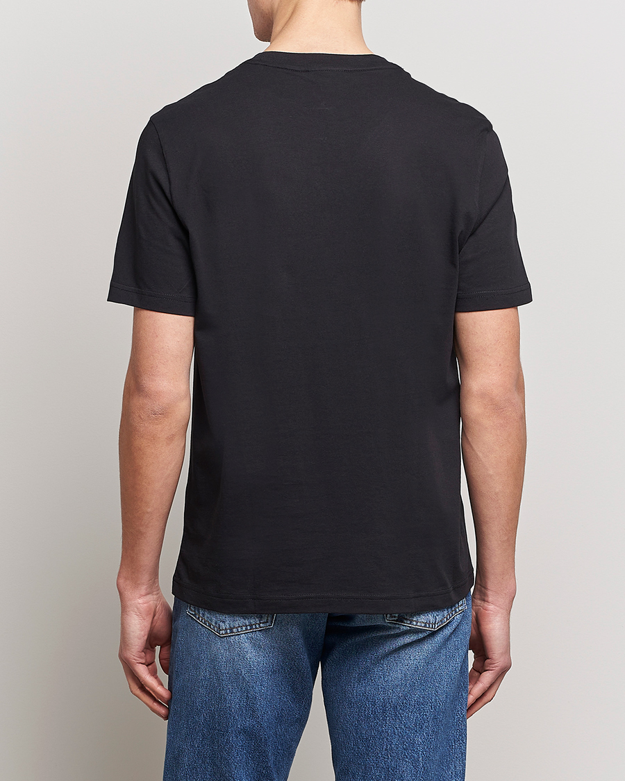 Homme | T-shirts | Calvin Klein | Cotton Embroidery Logo Crew Neck T-Shirt Black