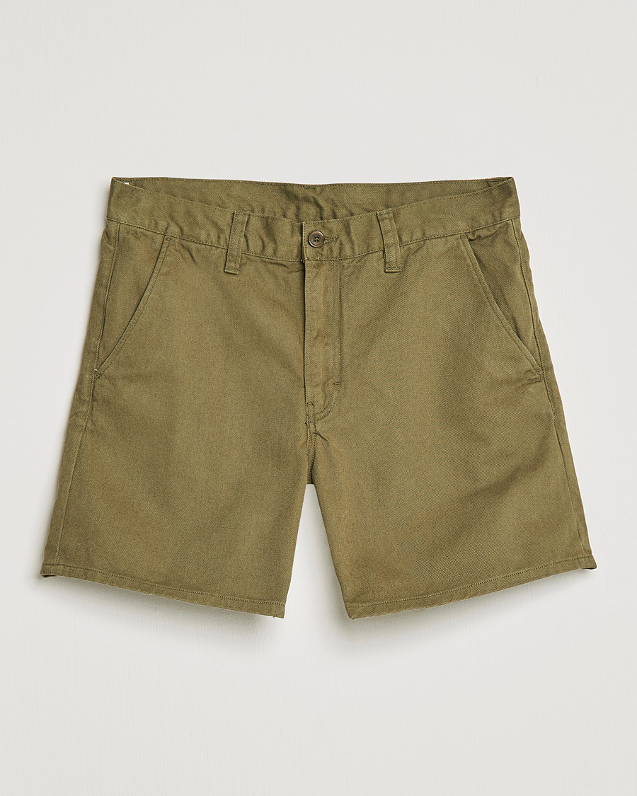 Homme | Shorts | Nudie Jeans | Luke Worker Shorts Faded Green