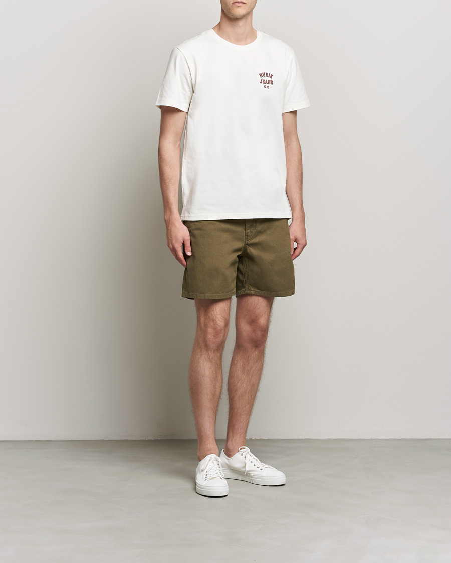 Homme | Shorts | Nudie Jeans | Luke Worker Shorts Faded Green