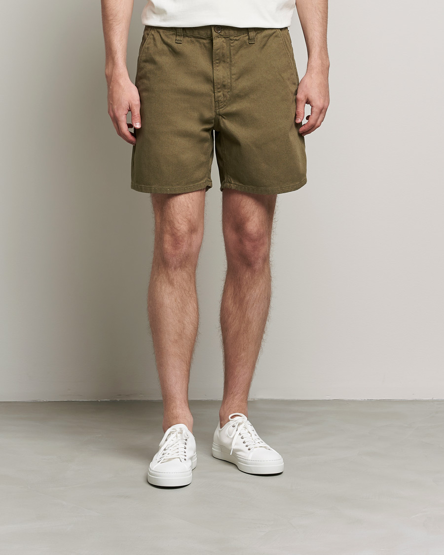 Homme | Shorts | Nudie Jeans | Luke Worker Shorts Faded Green