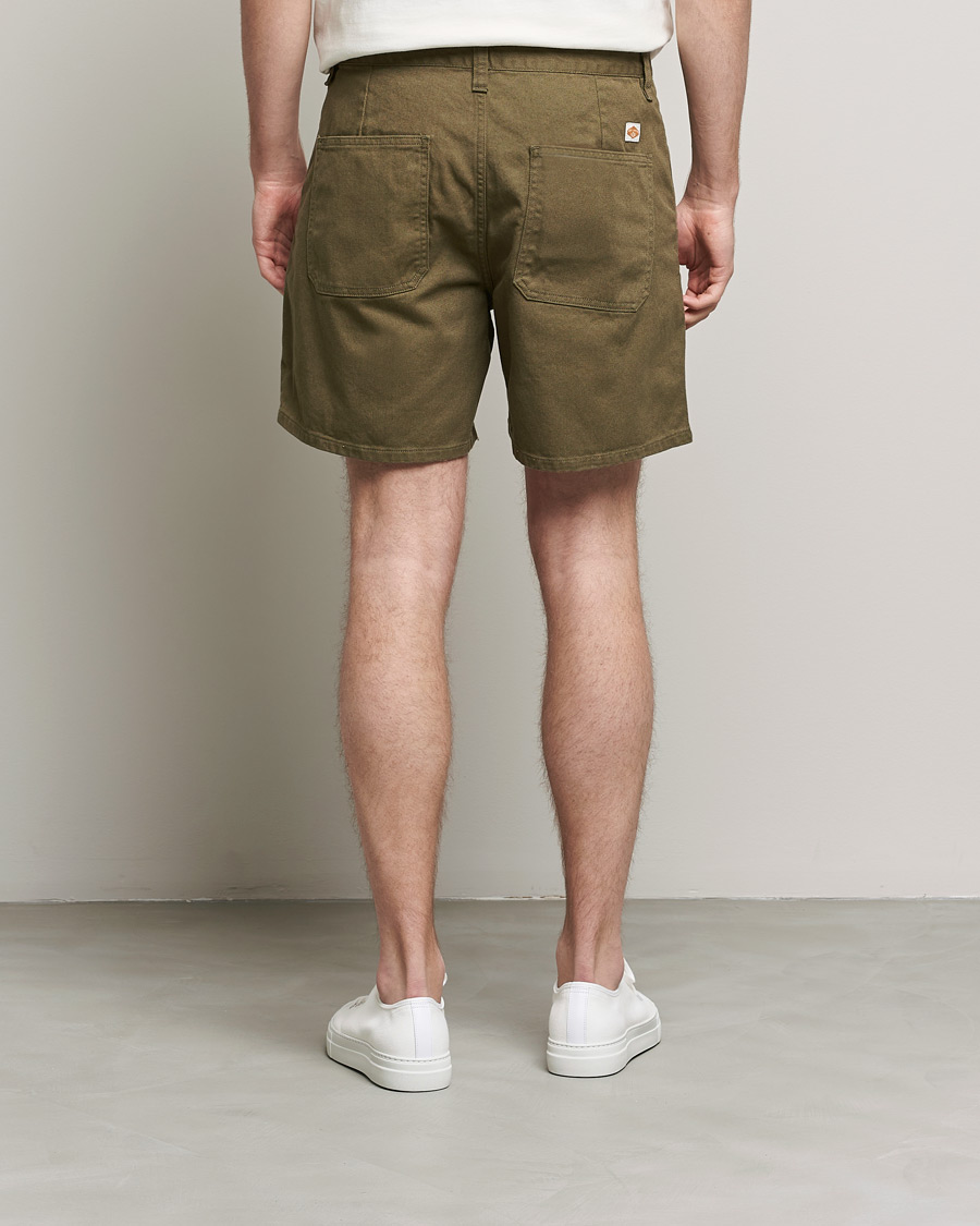 Homme | Shorts | Nudie Jeans | Luke Worker Shorts Faded Green