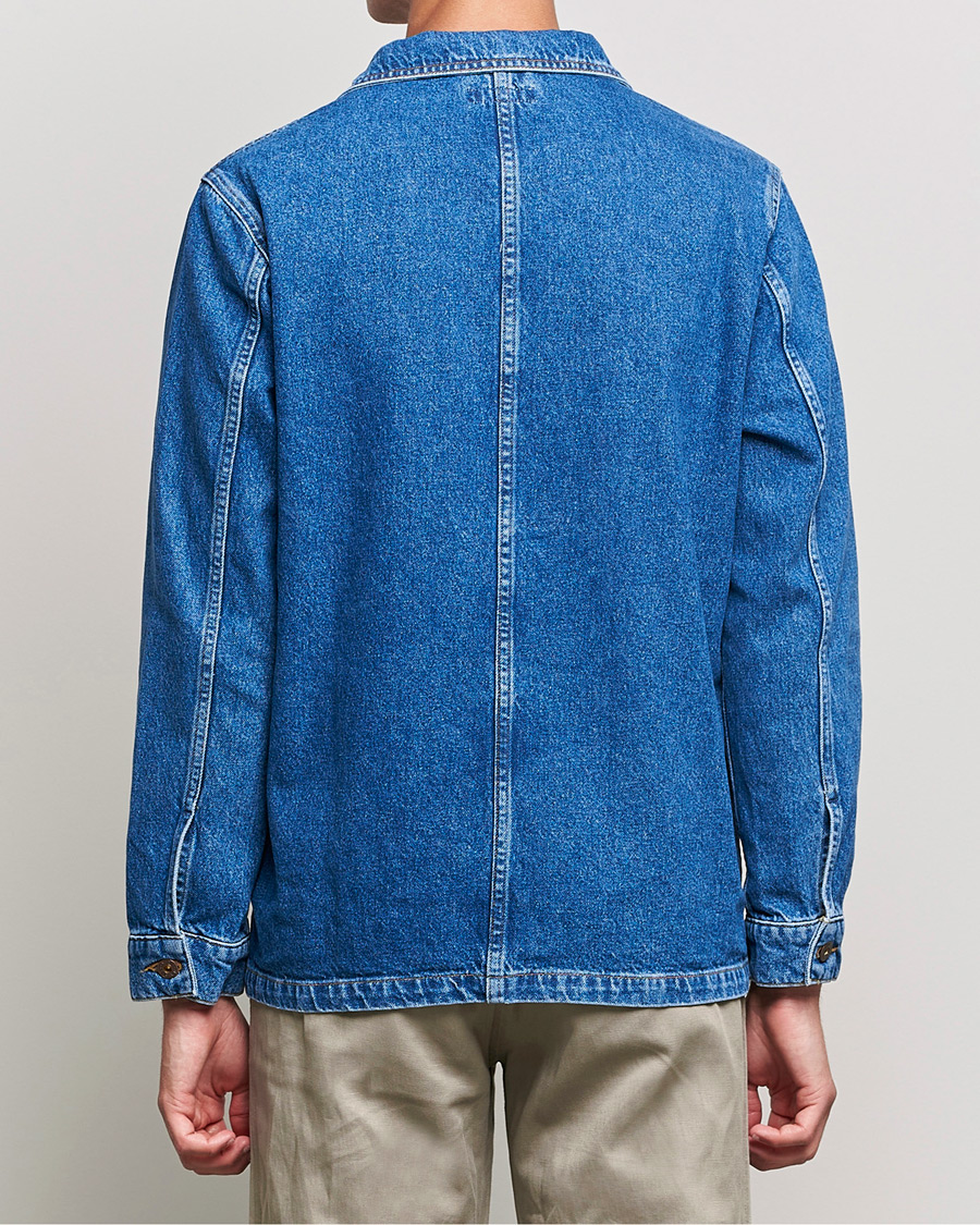 Homme | Chemises | Nudie Jeans | Barney Worker Denim Overshirt 90s Blue Denim