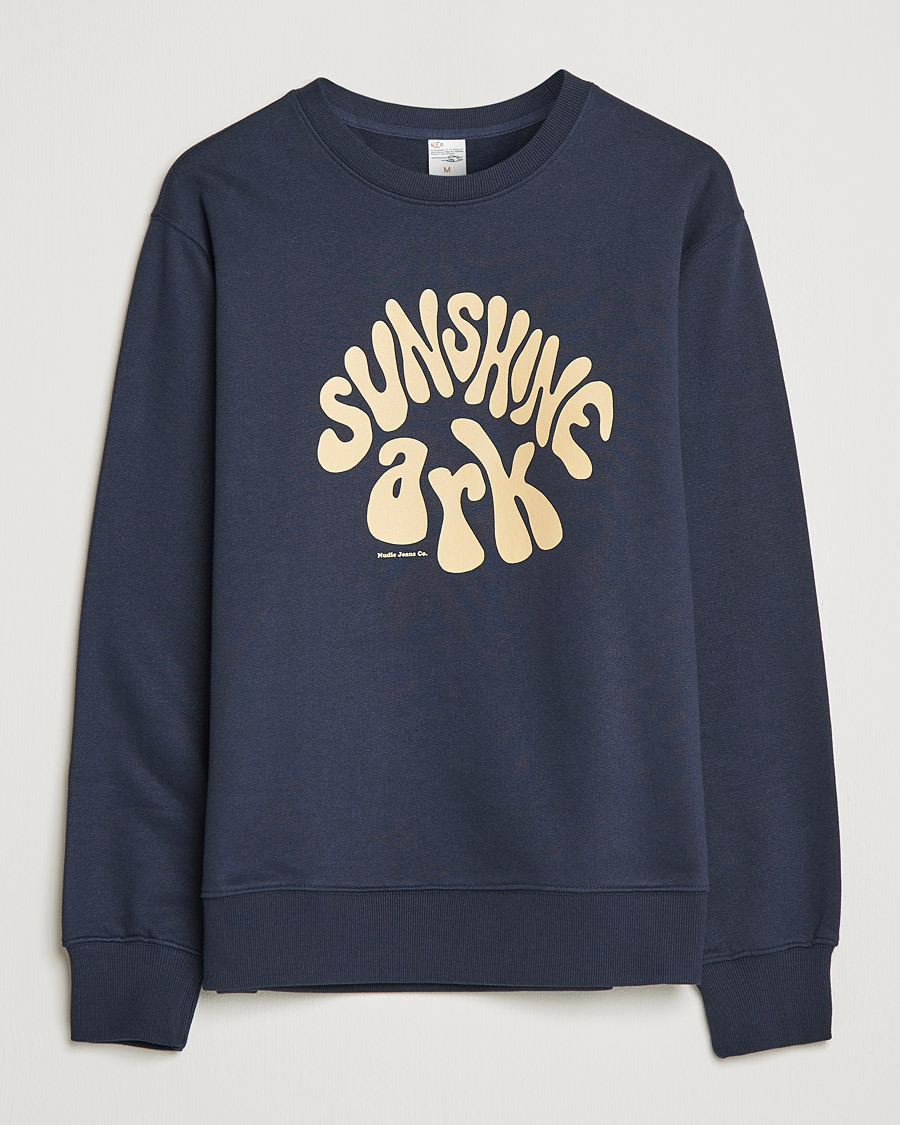 Homme | Pulls Et Tricots | Nudie Jeans | Frasse Sunshine Ark Sweatshirt Navy