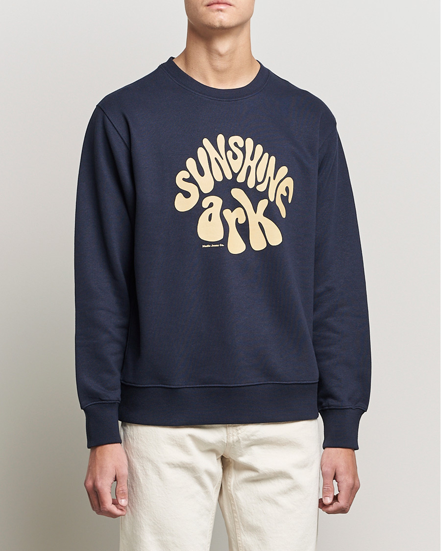 Homme | Pulls Et Tricots | Nudie Jeans | Frasse Sunshine Ark Sweatshirt Navy