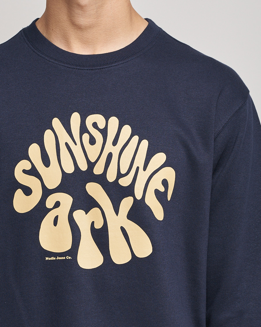 Homme | Pulls Et Tricots | Nudie Jeans | Frasse Sunshine Ark Sweatshirt Navy