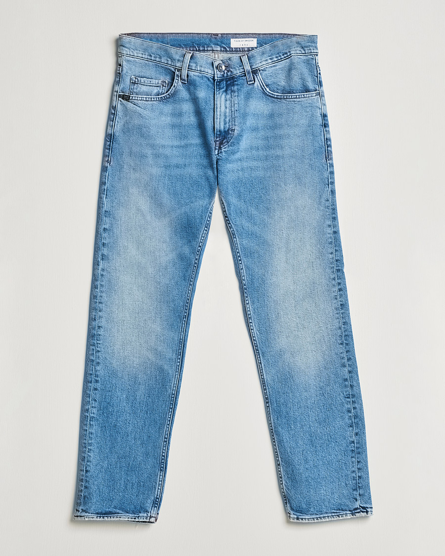 Homme | Jeans | Tiger of Sweden | Pistolero Stretch Cotton Jeans Meduim Blue