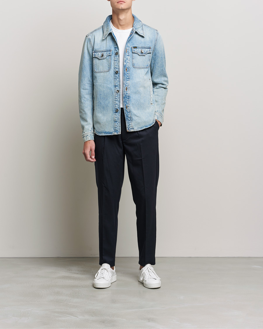Homme | Manteaux Et Vestes | Tiger of Sweden | Get Jeans Jacket Light Blue