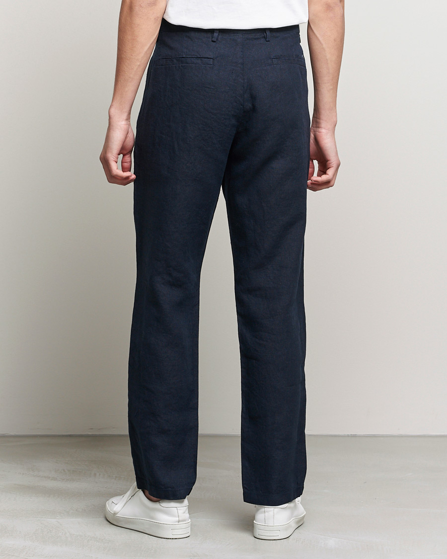 Homme | Pantalons | NN07 | Karl Linen Trousers Navy