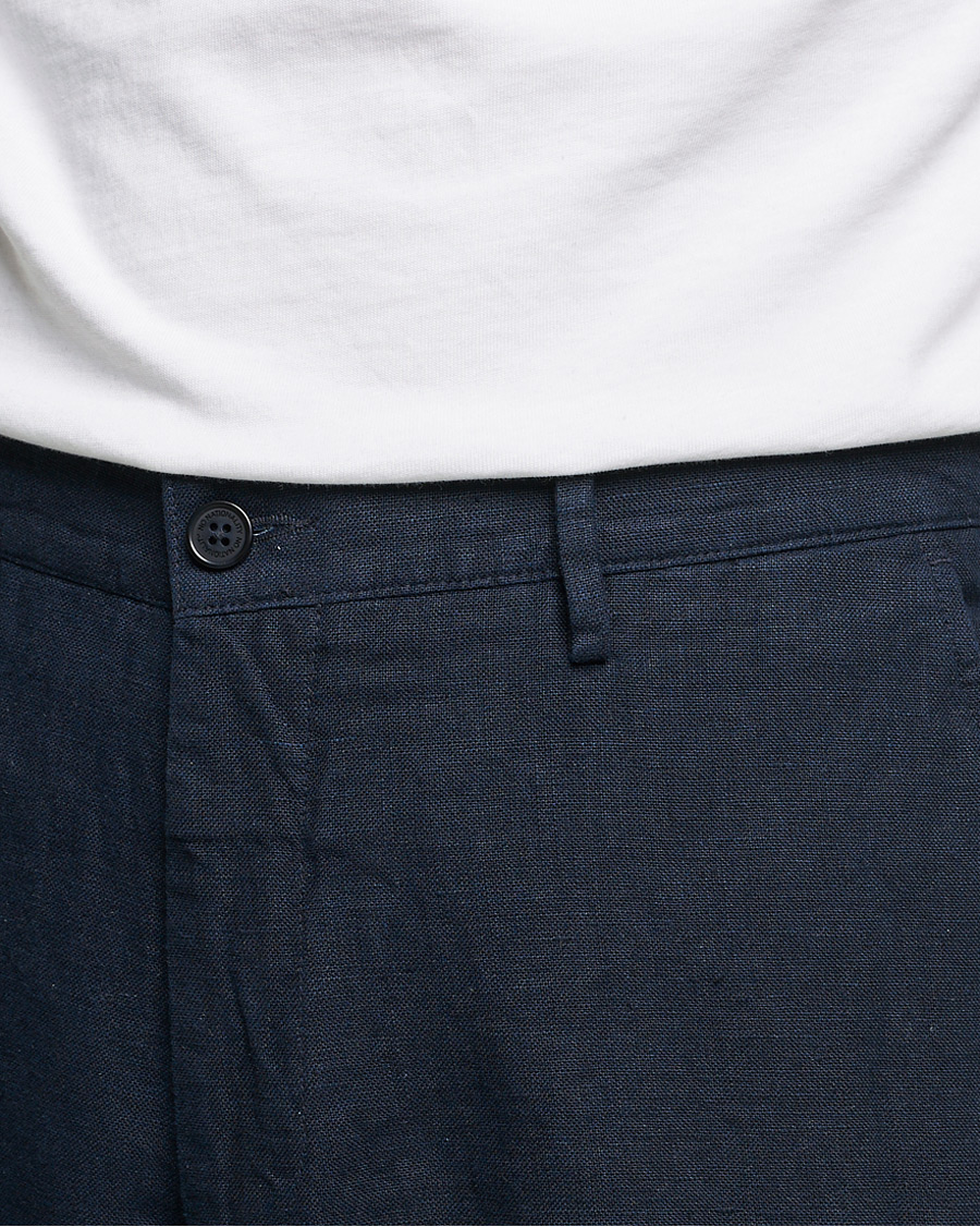 Homme | Pantalons | NN07 | Karl Linen Trousers Navy