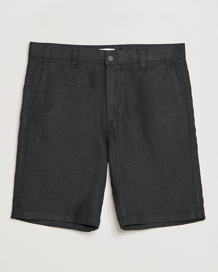 Homme | Shorts | NN07 | Crown Linen Shorts Black