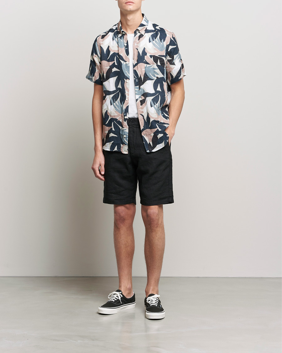Homme | Shorts | NN07 | Crown Linen Shorts Black