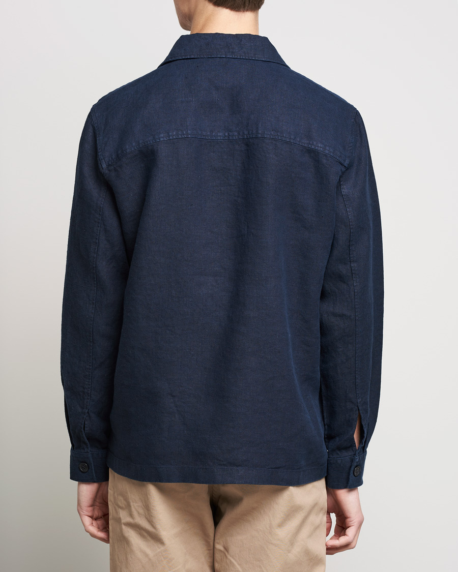 Homme | Chemises | NN07 | Wilas Linen Overshirt Navy