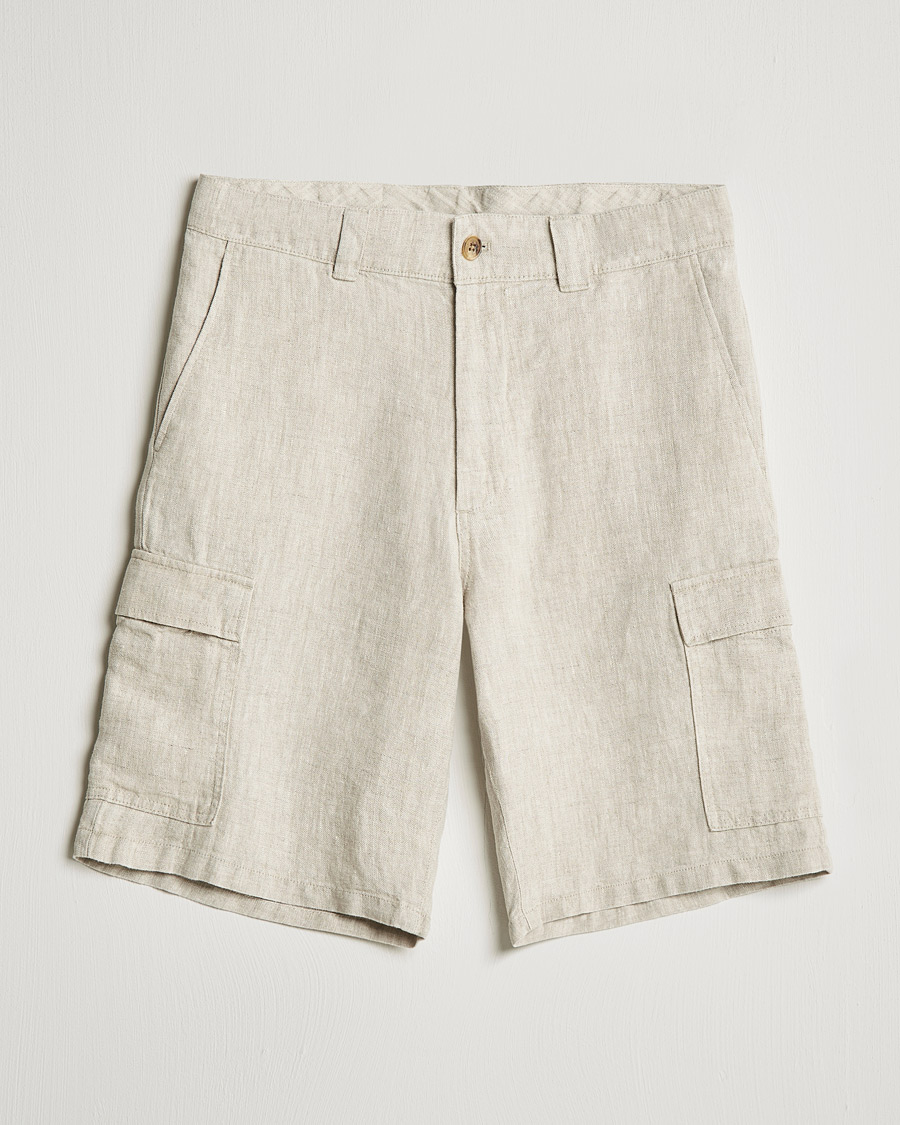 Homme | Shorts | NN07 | Arnie Cargo Linen Shorts Oat