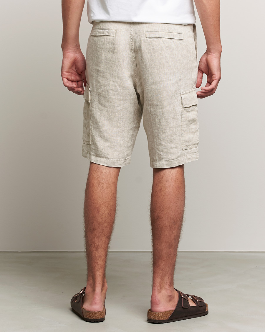 Homme | Shorts | NN07 | Arnie Cargo Linen Shorts Oat