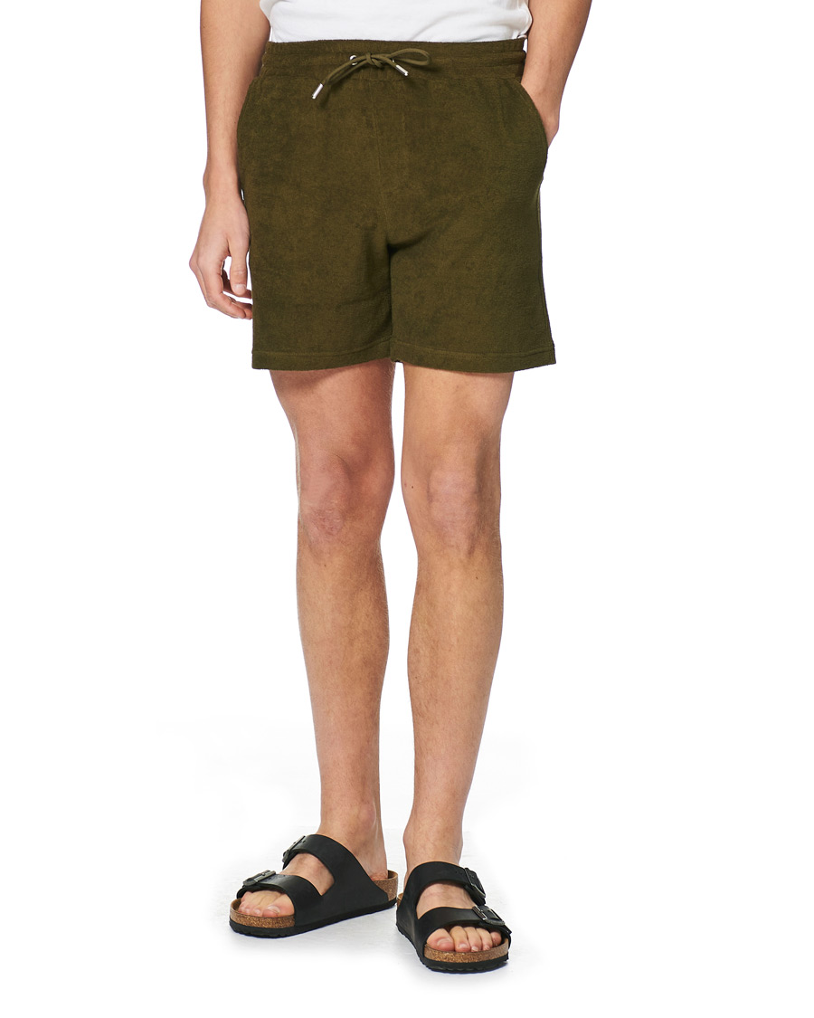 Homme | Shorts | NN07 | Cameron Terry Shorts Dark Olive