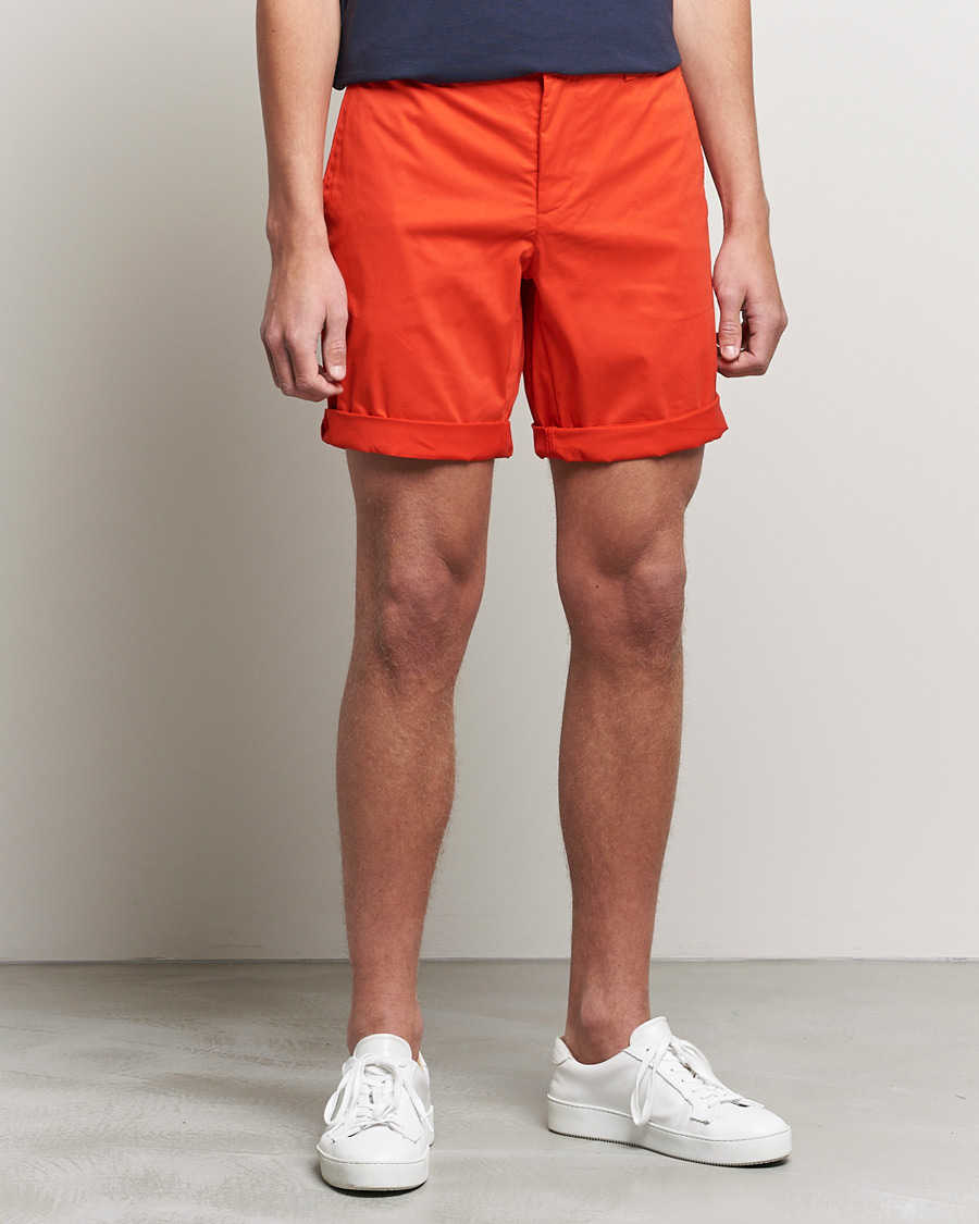 Homme | Shorts | J.Lindeberg | Nathan Super Satin Shorts Flame Scarlet