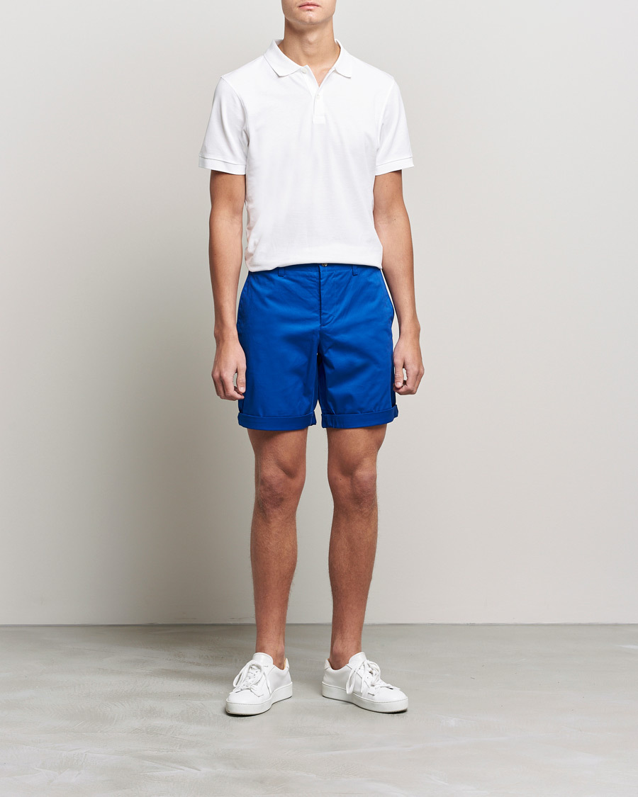 Homme | Shorts | J.Lindeberg | Nathan Super Satin Shorts Royal Blue