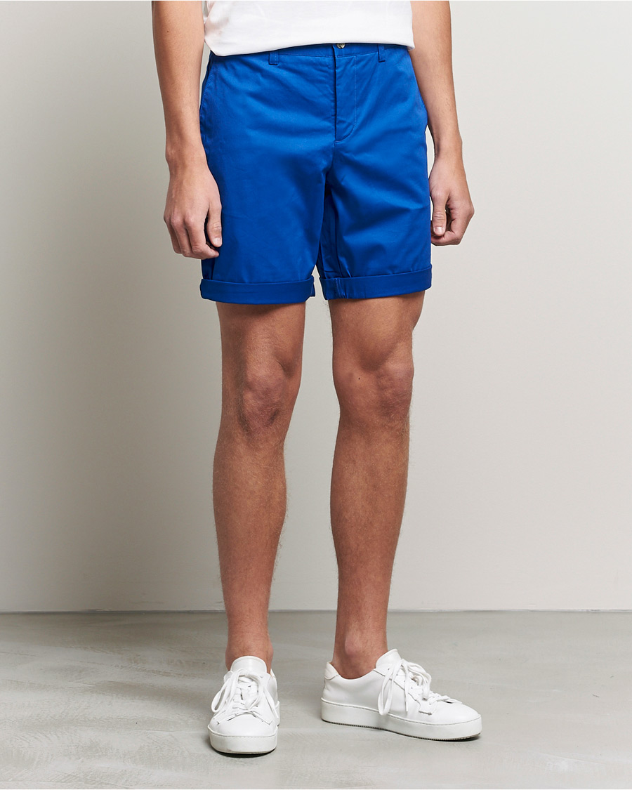 Homme | Shorts | J.Lindeberg | Nathan Super Satin Shorts Royal Blue