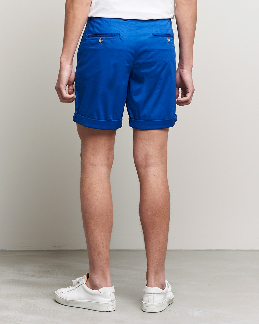Homme | Shorts | J.Lindeberg | Nathan Super Satin Shorts Royal Blue