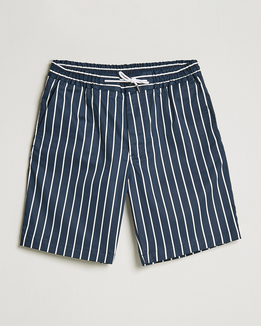 Homme | Shorts | J.Lindeberg | Earl Stripe Resort Shorts Navy