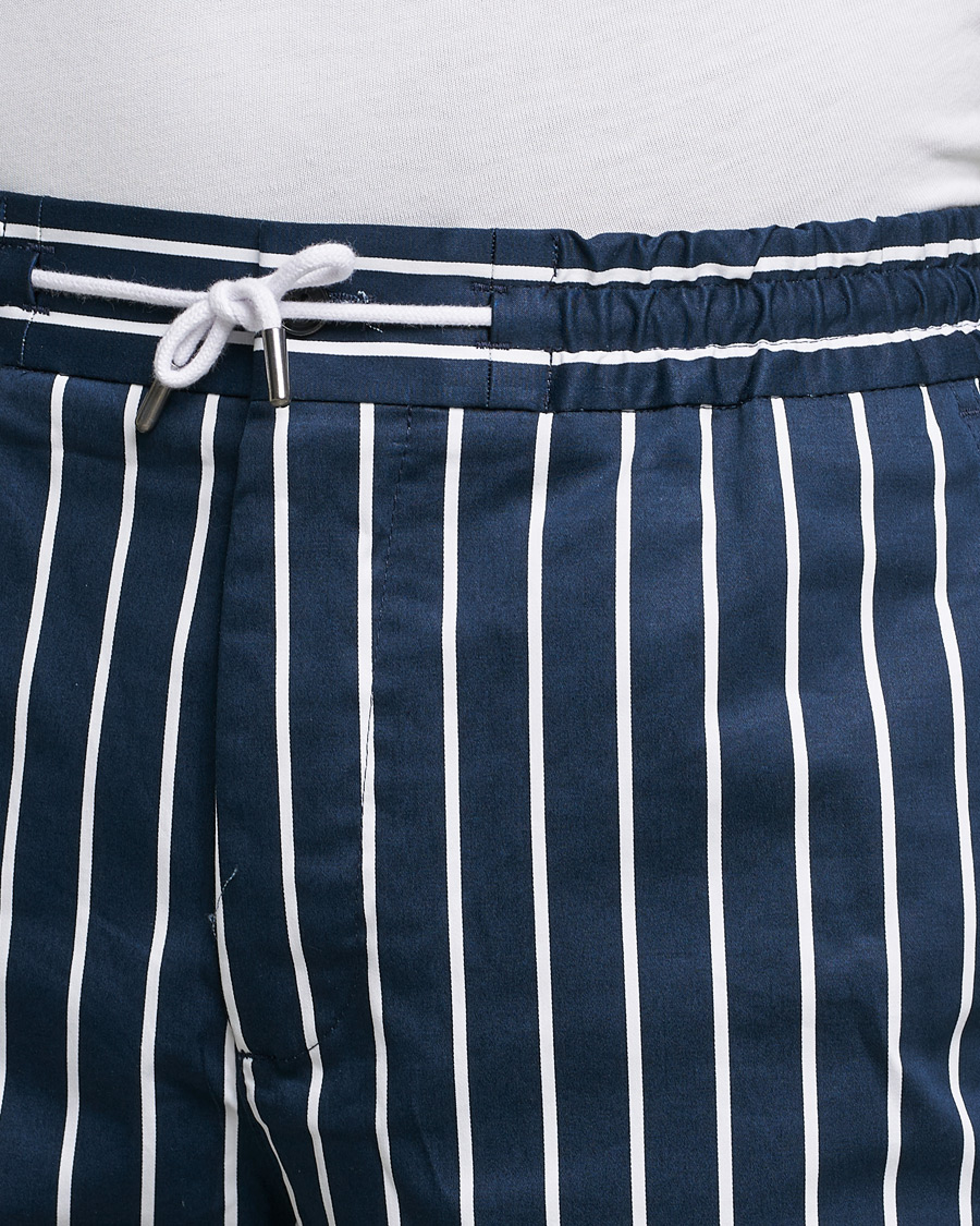 Homme | Shorts | J.Lindeberg | Earl Stripe Resort Shorts Navy