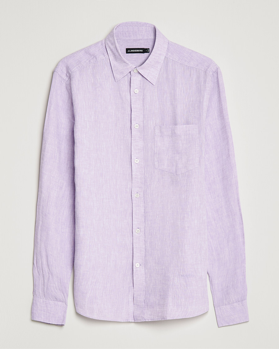 Homme | Chemises | J.Lindeberg | Linen Melange Slim Shirt Rhapsody