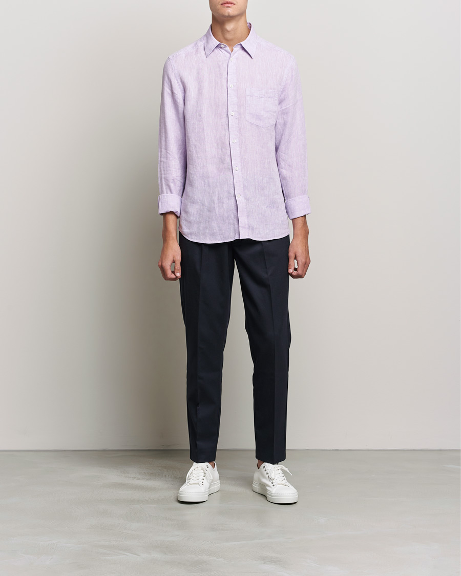 Homme | Chemises | J.Lindeberg | Linen Melange Slim Shirt Rhapsody