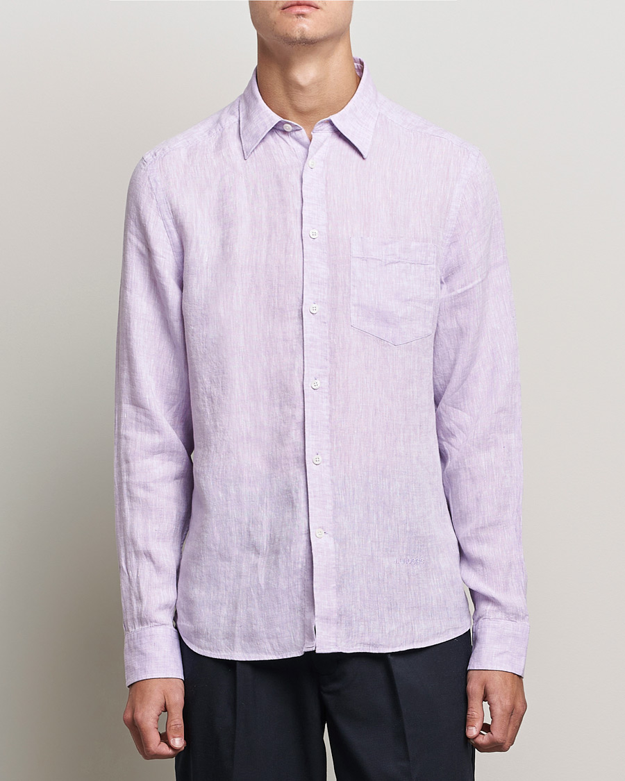 Homme | Chemises | J.Lindeberg | Linen Melange Slim Shirt Rhapsody