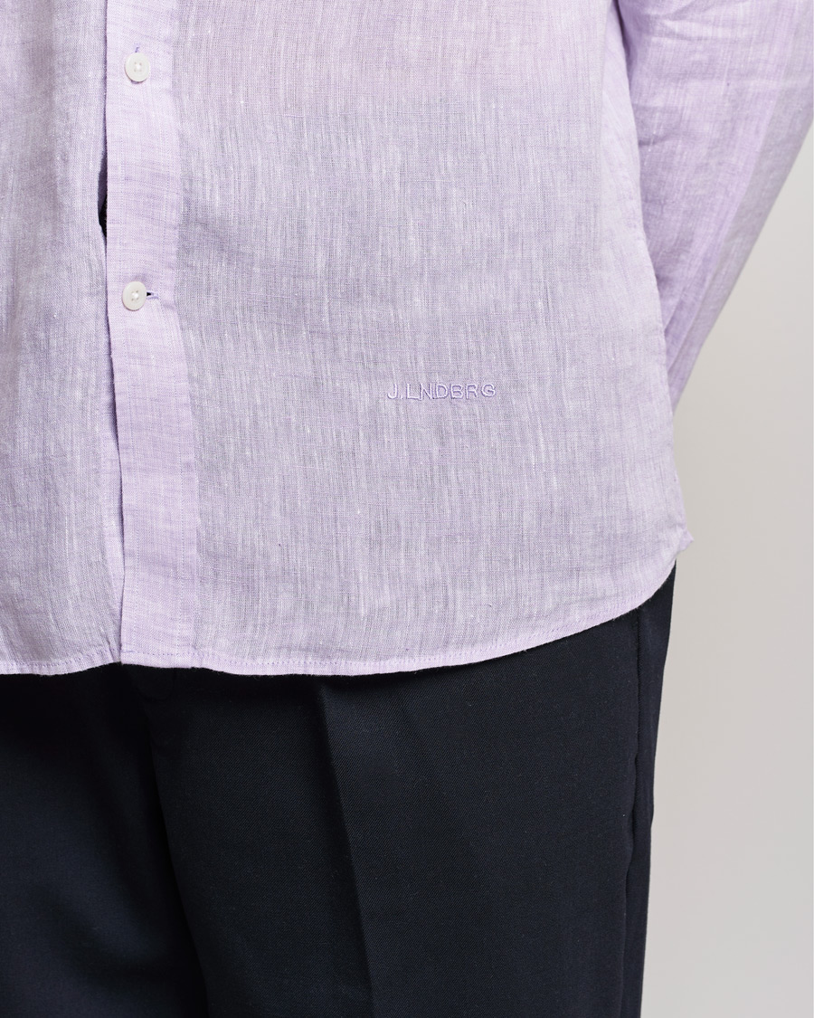 Homme | Chemises | J.Lindeberg | Linen Melange Slim Shirt Rhapsody