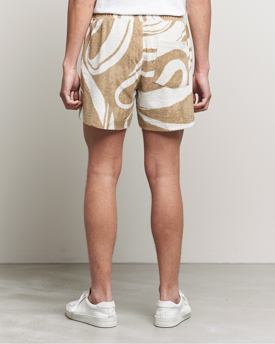 Homme | Shorts | J.Lindeberg | Bolt Toweling Jacquard Shorts Safari Beige