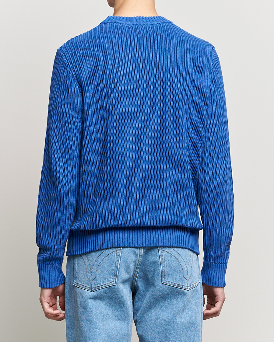 Homme | Pulls Et Tricots | J.Lindeberg | Coy Summer Structure Organic Cotton Sweater Royal Blue