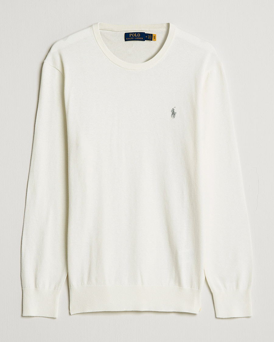 Homme | Pulls Et Tricots | Polo Ralph Lauren | Cotton/Cashmere Crew Neck Pullover Deckwash White