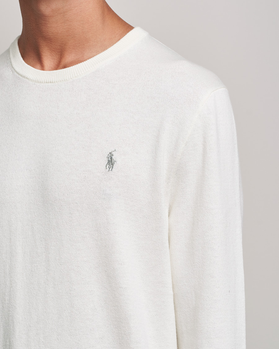 Homme | Pulls Et Tricots | Polo Ralph Lauren | Cotton/Cashmere Crew Neck Pullover Deckwash White