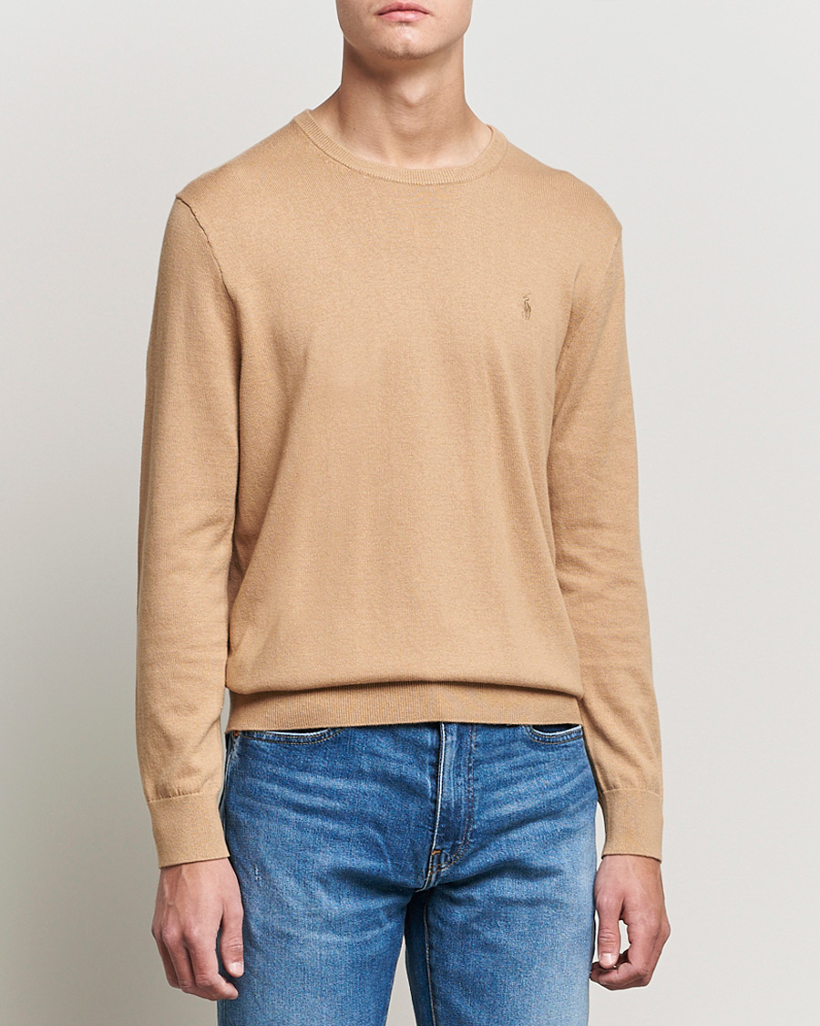 Homme | Pulls Et Tricots | Polo Ralph Lauren | Cotton/Cashmere Crew Neck Pullover Burlap Tan