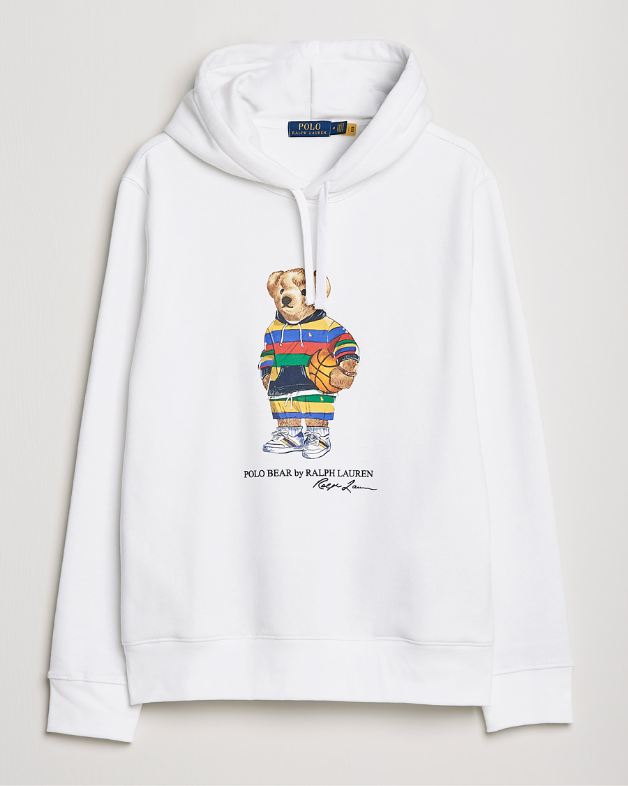 Homme | Pulls Et Tricots | Polo Ralph Lauren | Printed Active Bear Hoodie White