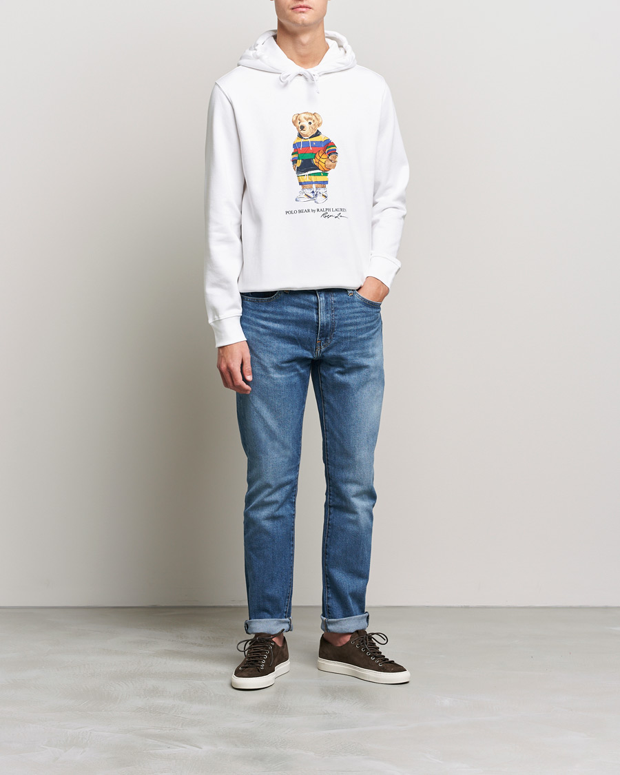 Homme | Pulls Et Tricots | Polo Ralph Lauren | Printed Active Bear Hoodie White