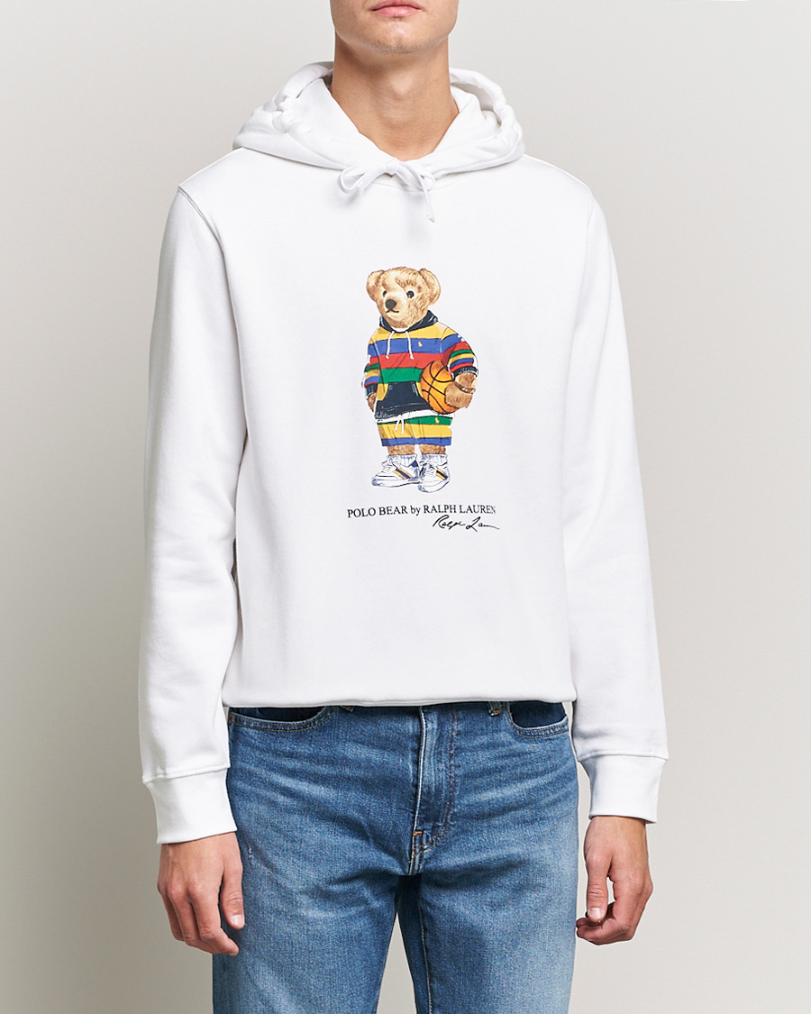Homme | Pulls Et Tricots | Polo Ralph Lauren | Printed Active Bear Hoodie White